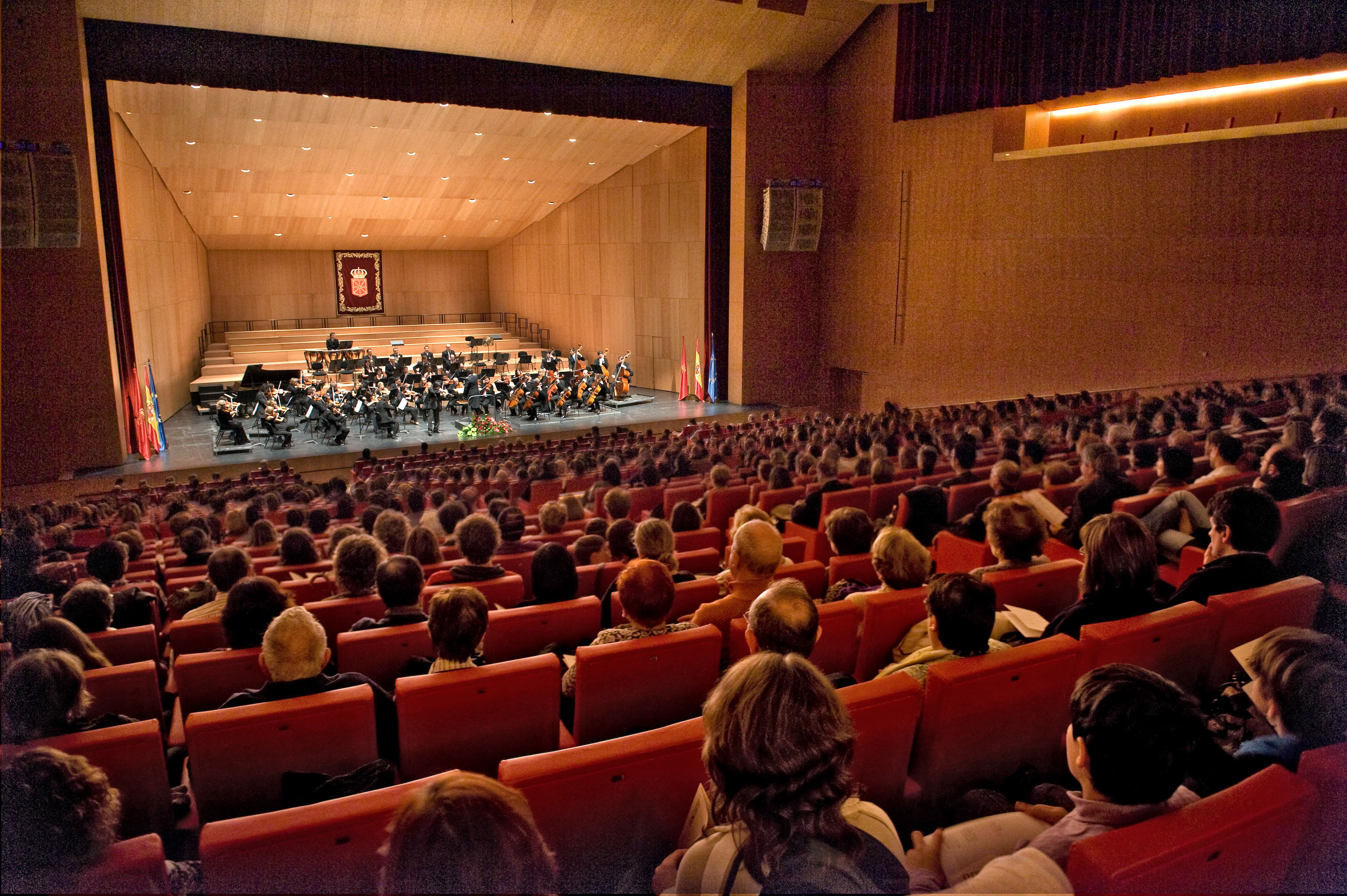 Imagen del interior del Auditorio de Baluarte