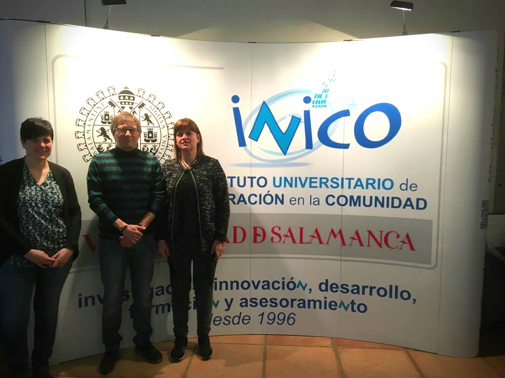 Carmen Burgui, Francisco Fernández y Sonia Ibáñez, en las X Jornadas Internacionales de Investigación sobre Discapacidad