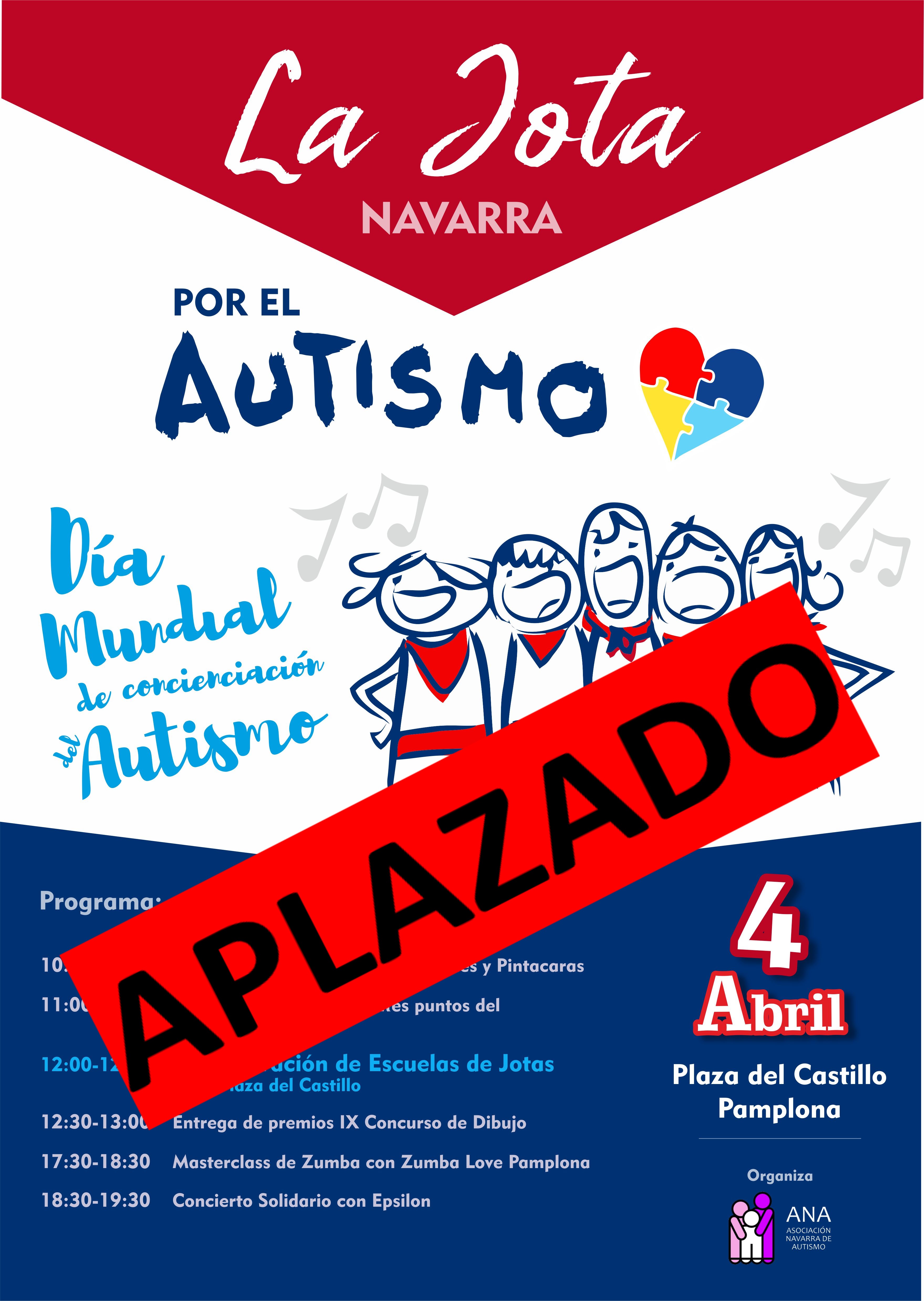 Imagen del cartel del Día Mundial por el Autismo con el aplazamiento