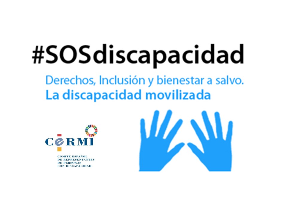 Logo de la campaña SOS discapacidad