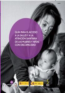 Imagen de la portada de la guía donde aparece una mujer y un bebé con discapacidad