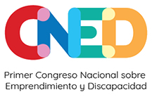 Logo del primer Congreso Nacional sobre Emprendimiento y Discapacidad.