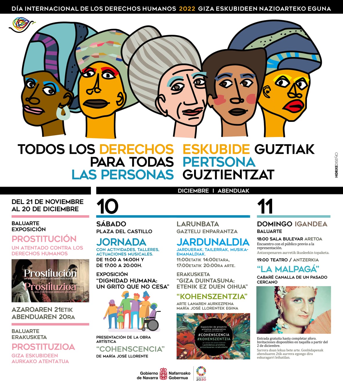 Cartel del Día Internacional de los Derechos Humanos 2022