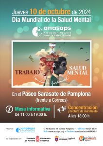 CARTEL DE ANASAPS CON MOTIVO DEL DÍA DE LA SALUD MENTAL