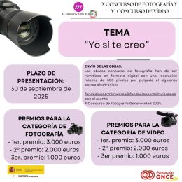 Concurso de fotografía y vídeo 'Generosidad' 2025 - CERMI Mujeres