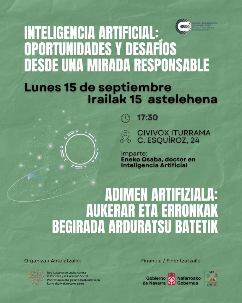 Cartel Seminario. Inteligencia artificial. Oportunidades y desafíos