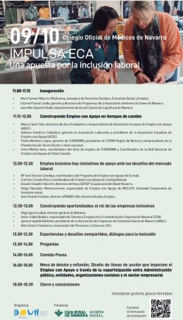 Jornada 'IMPULSA ECA: Una apuesta por la inclusión laboral' - Asociación Síndrome de Down de Navarra