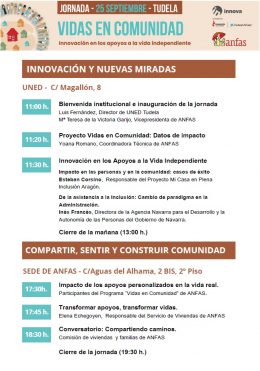 Jornada 'Vidas en comunidad: innovación en los Apoyos a la Vida Independiente' - ANFAS y UNED
