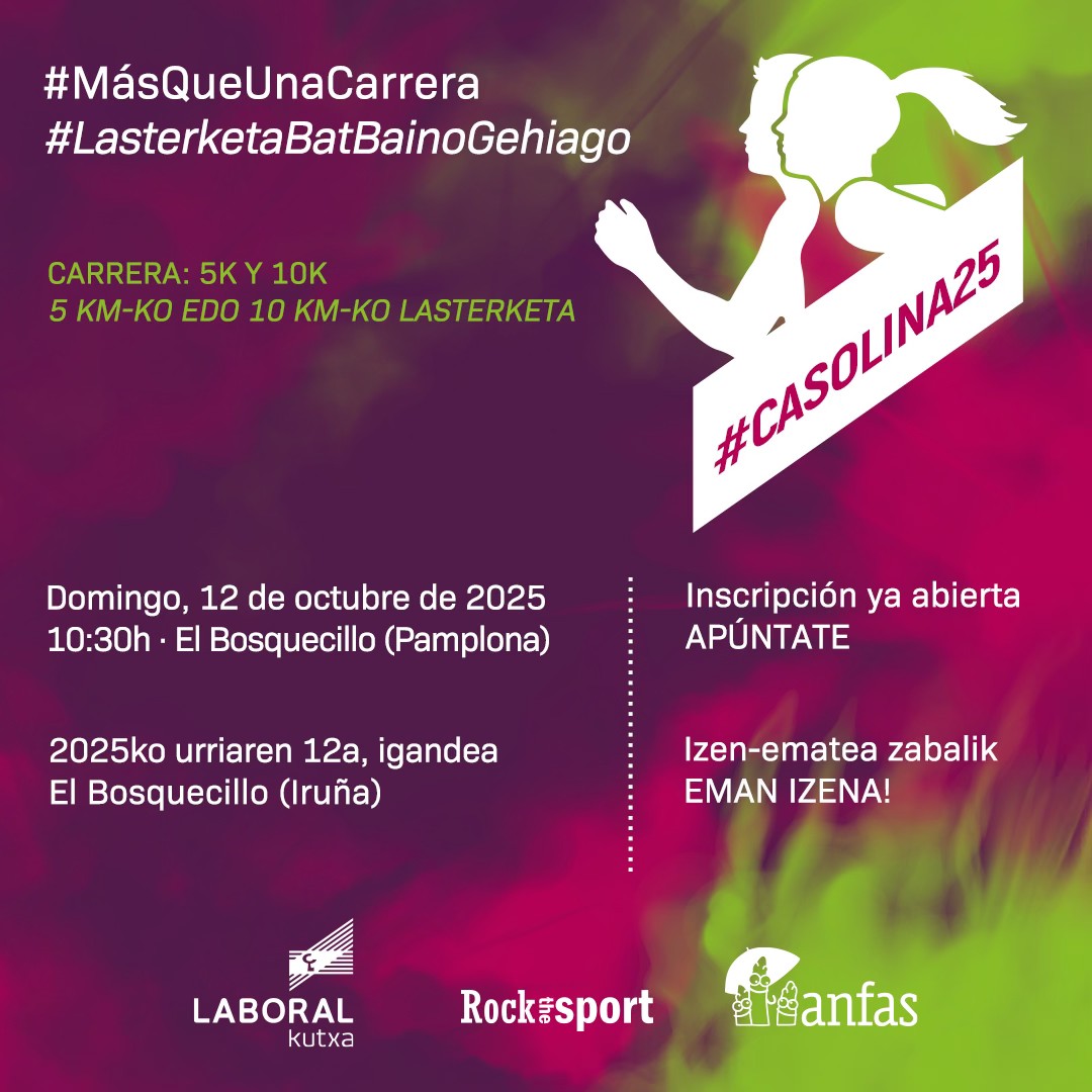 cartel CASOLINA de la Carrera Solidaria de ANFAS