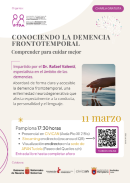 Charla 'Conociendo la Demencia Frontotemporal' - AFAN