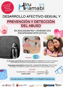 Formación 'Desarrollo afectivo sexual y prevención y detención del abuso' - HIRU HAMABI