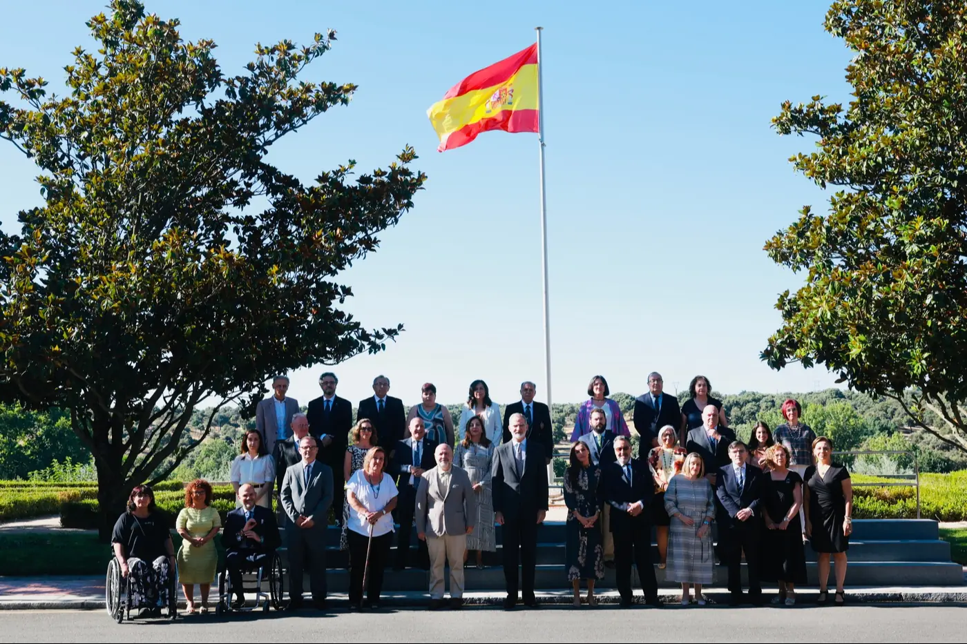 foto de grupo de los representantes de CERMI ESTATAL en la recepción real