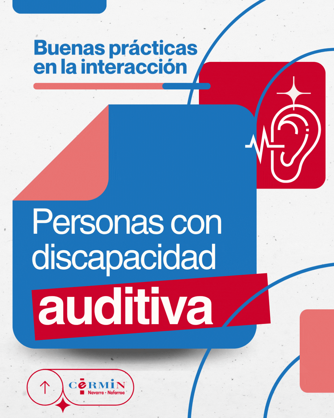 portada que pone buenas prácticas en la interacción con las personas con discapacidad auditiva