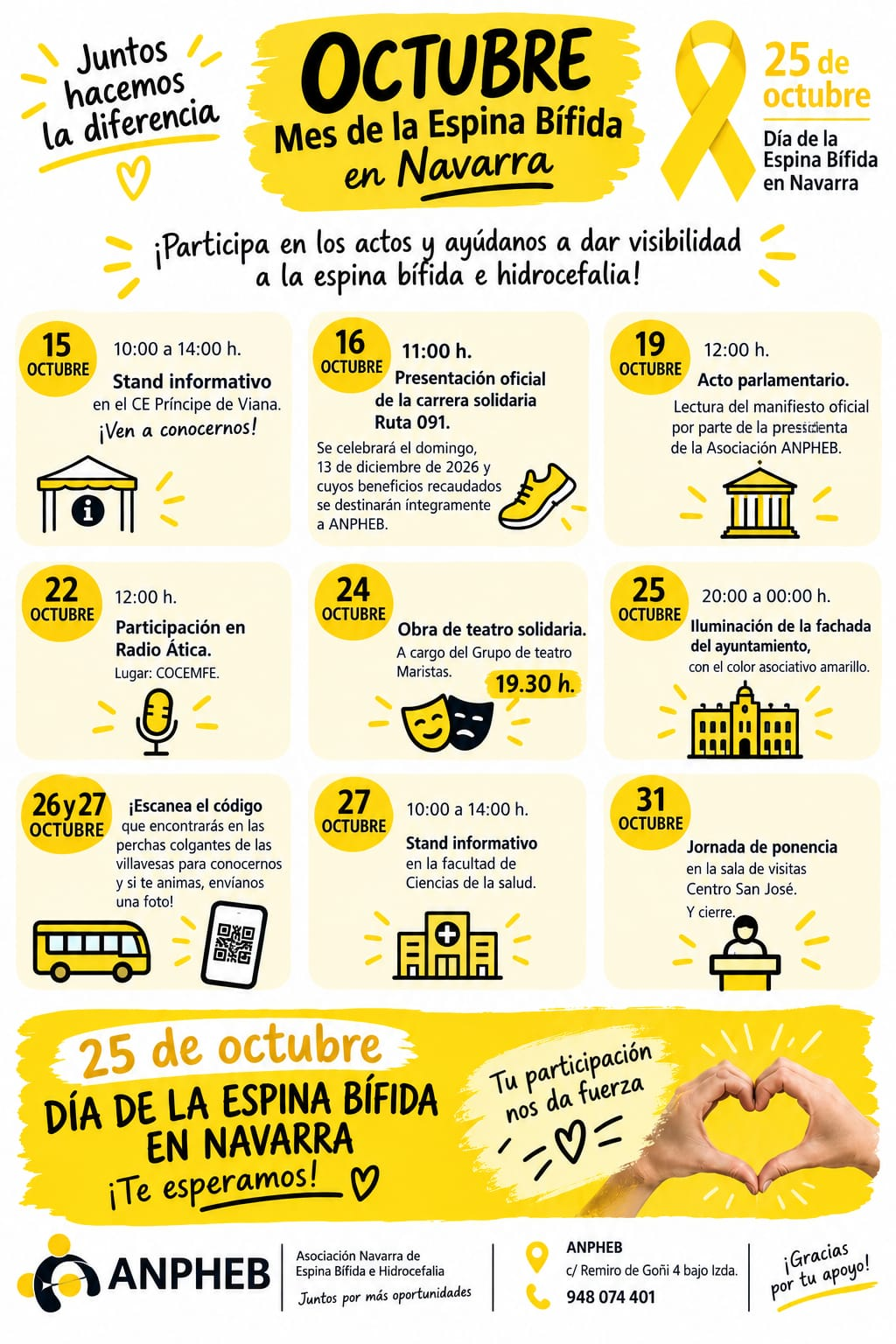 CARTEL ESPINA BÍFIDA
