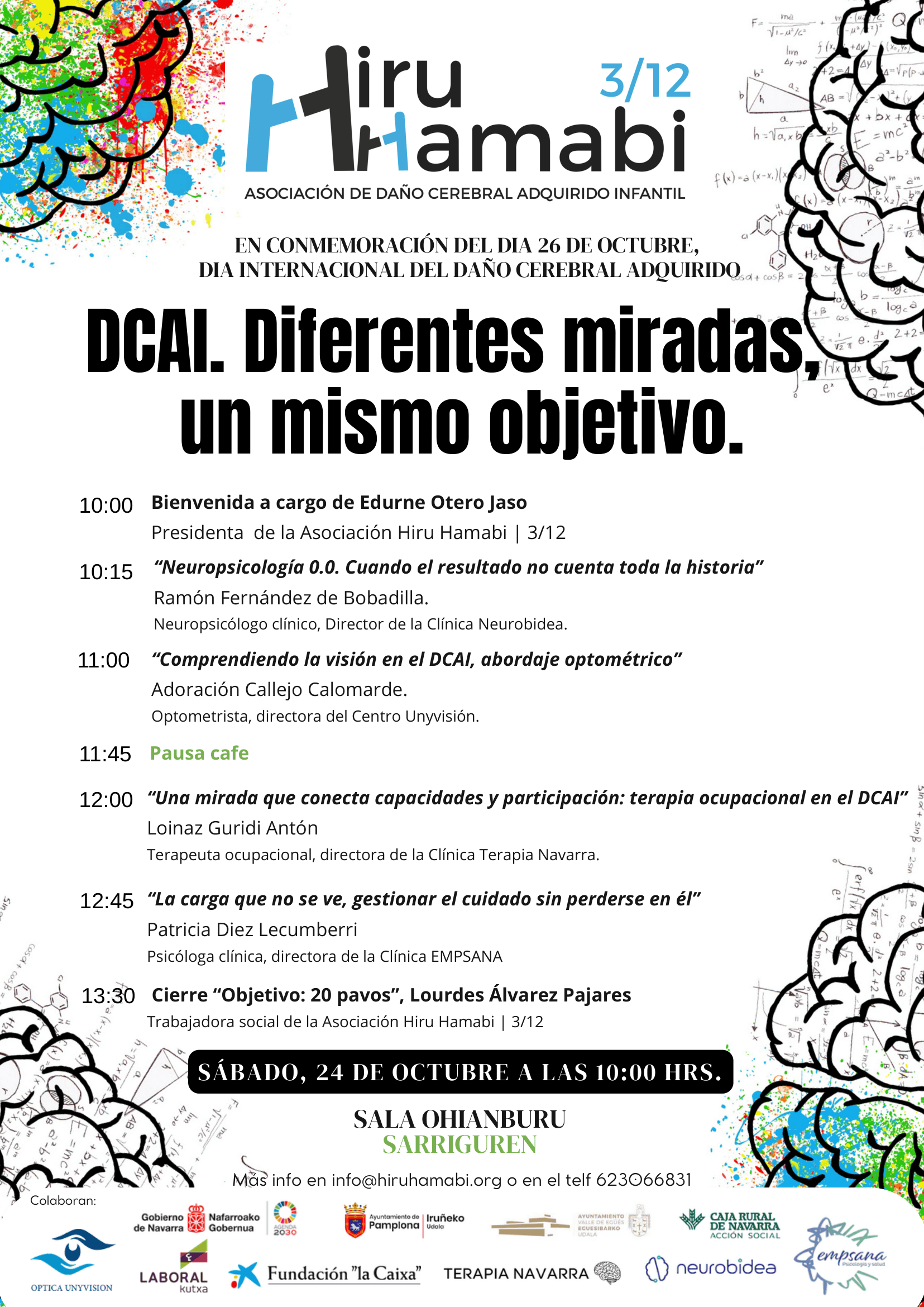 cartel del programa de la jornada de Hiru Hamabi