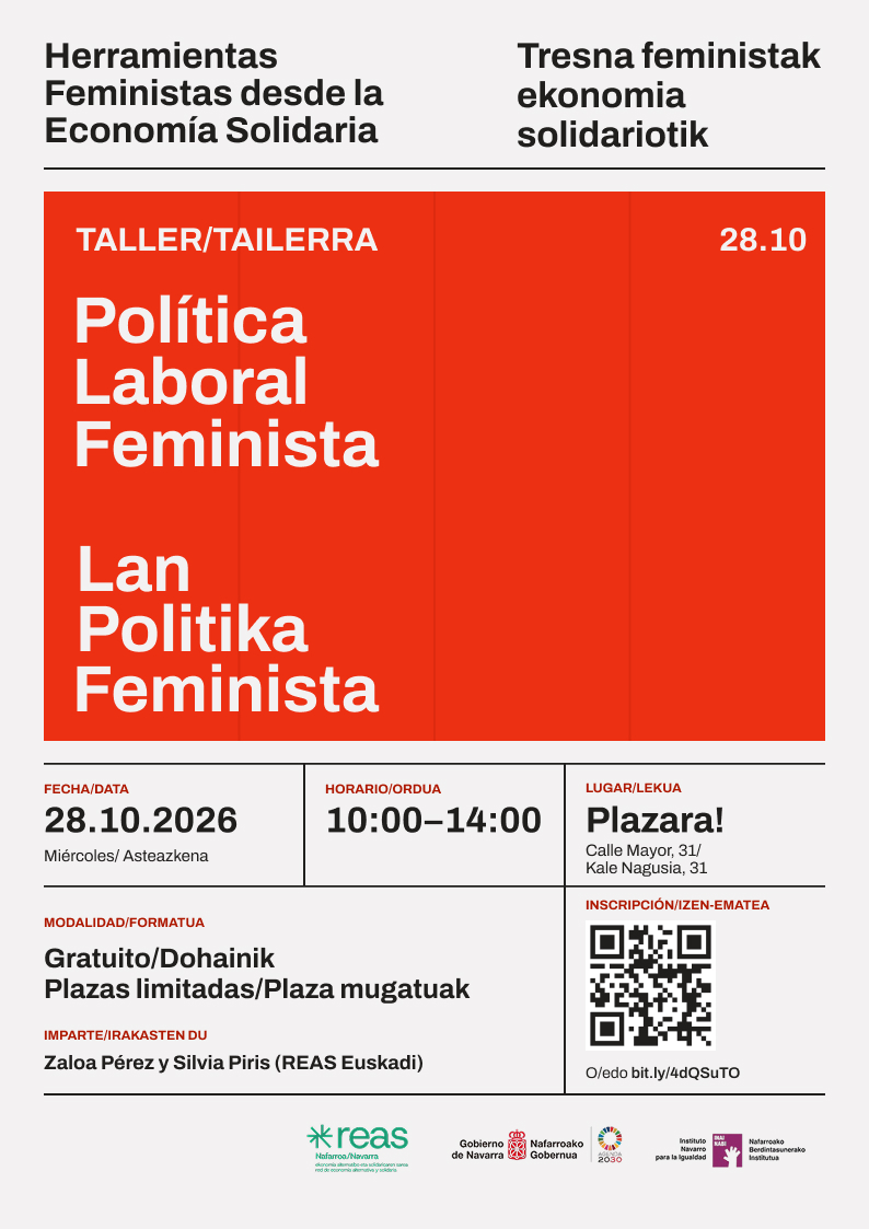 cartel de taller por REAS NAVARRA